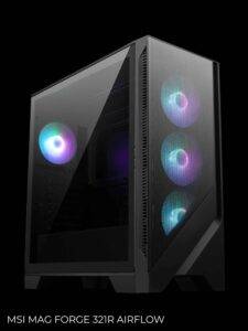 Moderns datora korpuss ar apgaismojumu