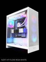 Balts datora korpuss ar RGB