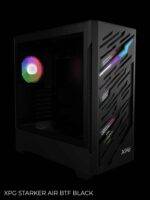 Melns datora korpuss ar RGB