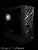 Melns datora korpuss ar RGB