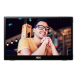 AOC 16T3EA | 16 " | IPS | FHD | 16:9 | 60 Hz | 4 ms | 1920 x 1080 pikseļi | 250 cd/m² | Melns
