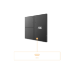 AOC 16T3EA | 16 " | IPS | FHD | 16:9 | 60 Hz | 4 ms | 1920 x 1080 pikseļi | 250 cd/m² | Melns
