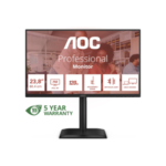 AOC 24E4CV | 23.8 " | IPS | FHD | 16:9 | 120 Hz | 4 ms | 1920 x 1080 pixels | 300 cd/m² | Melns