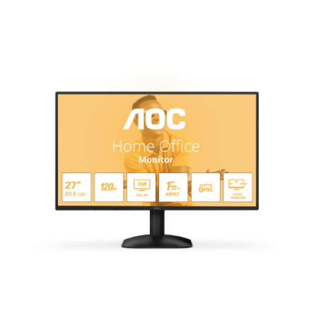 AOC | 27B31H | 27 " | IPS | FHD | 16:9 | 120 Hz | 1 ms | 1920 x 1080 pixels | 300 cd/m² | HDMI ports quantity 1 | Black
