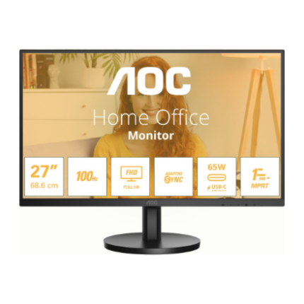 AOC | 27B3CA2 | 27 " | IPS | FHD | 16:9 | 100 Hz | 1 ms | 1920 x 1080 pixels | 250 cd/m² | HDMI ports quantity 1 | Black