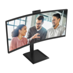 AOC CU34E4CW | 34 " | VA | UWQHD | 120 Hz | 4 ms | 3440 x 1440 pikseļi | 350 cd/m² | HDMI portu skaits 2 | Melns