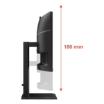 AOC CU34E4CW | 34 " | VA | UWQHD | 120 Hz | 4 ms | 3440 x 1440 pixels | 350 cd/m² | HDMI ports quantity 2 | Black