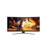 AOC | CU34G4Z | 34 " | Fast VA | WQHD | 21:9 | 240 Hz | 1 ms | 3440 x 1440 pikseļi | 450 cd/m² | HDMI portu skaits: 2 | Melns