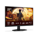 AOC | Q27G42ZE | 27 " | IPS | QHD | 16:9 | 260 Hz | 1 ms | 2560 x 1440 pikseļi | 300 cd/m² | HDMI portu skaits 1 | Melns