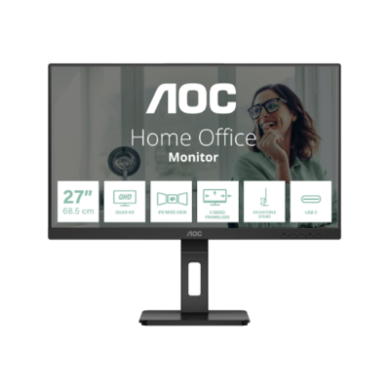 AOC Q27P3CV | 27 " | IPS | 100 Hz | 4 ms | 2560 x 1440 pikseļi | 350 cd/m² | HDMI portu daudzums 2 | Melns