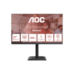 AOC U27E4CV | 27 " | IPS | UHD | 16:9 | 60 Hz | 4 ms | 3840 x 2160 pikseļi | 400 cd/m² | HDMI portu skaits 2 | Melns