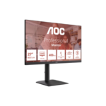 AOC U27E4CV | 27 " | IPS | UHD | 16:9 | 60 Hz | 4 ms | 3840 x 2160 pikseļi | 400 cd/m² | HDMI portu skaits 2 | Melns