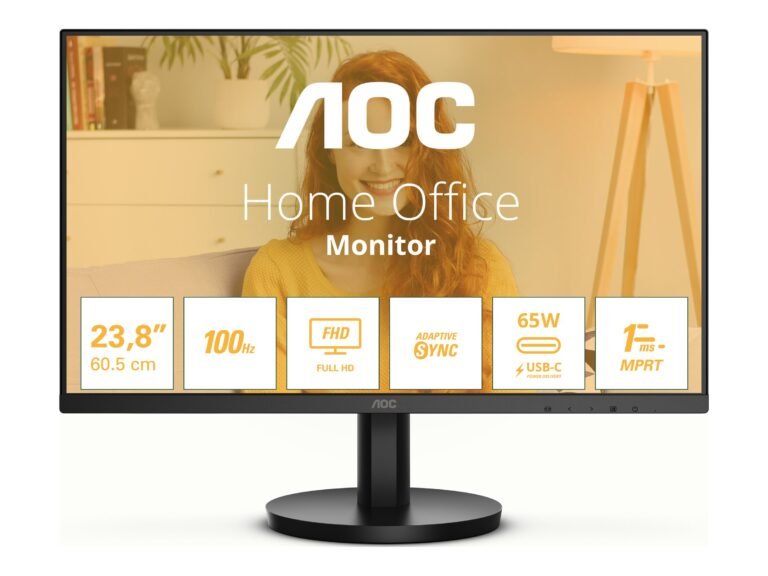 Monitors AOC 24B3CA2, 23.8 ", IPS, FHD, 100 Hz, 1 ms