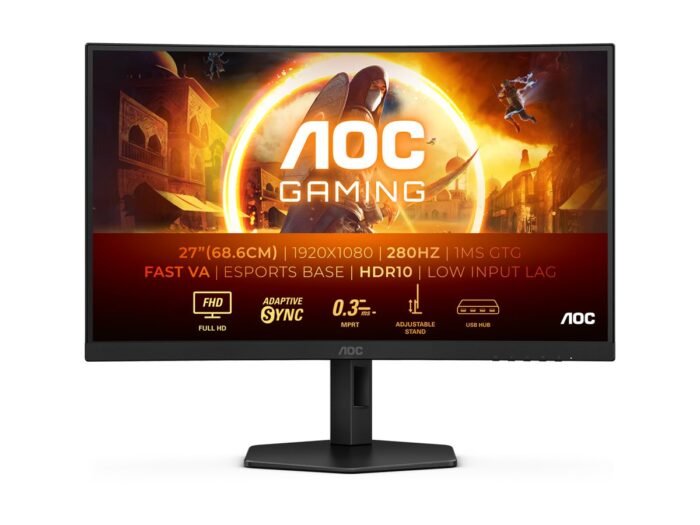 Monitors AOC C27G4ZXU 27 " , VA, FHD, 280 Hz, 1 ms