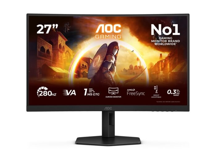 Monitors AOC C27G4ZXU 27 " , VA, FHD, 280 Hz, 1 ms