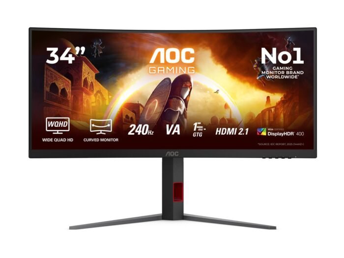 Monitorius AOC CU34G4Z, 34 ", Fast VA, 240 Hz, 1 ms