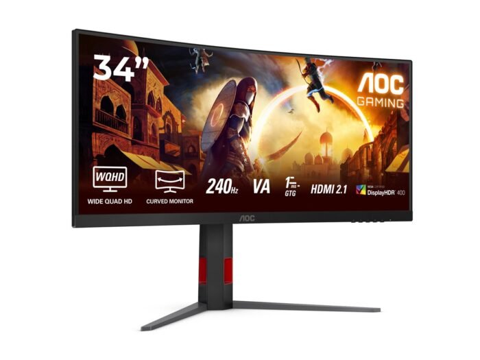 Monitorius AOC CU34G4Z, 34 ", Fast VA, 240 Hz, 1 ms