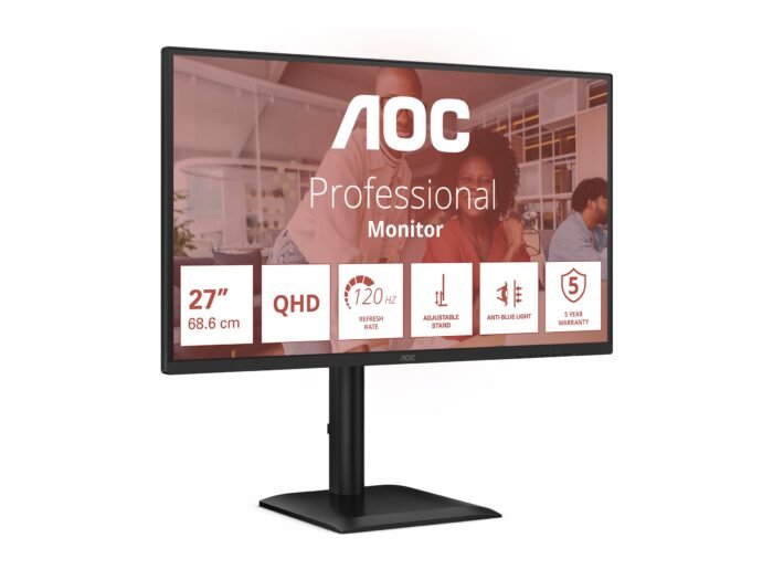Monitorius AOC Q27E4U 27 ", IPS, QHD , 120 Hz, 4 ms
