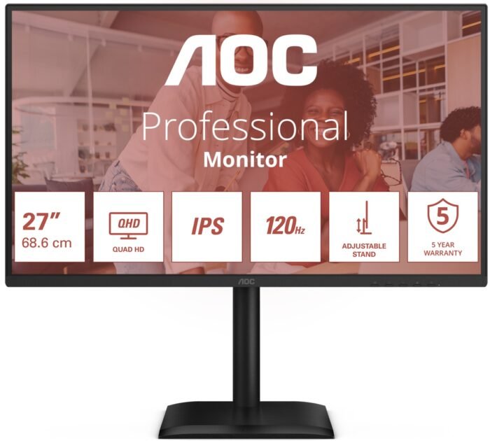 Monitorius AOC Q27E4U 27 ", IPS, QHD , 120 Hz, 4 ms