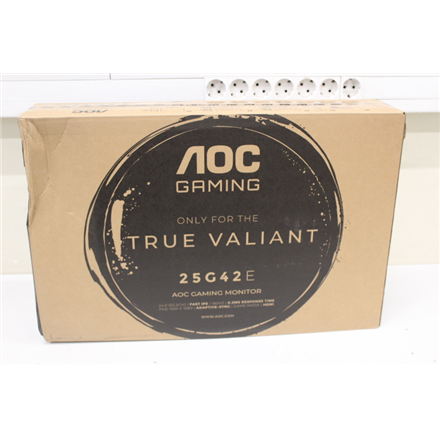 AOC | 25G42E | 25 " | IPS | FHD | 16:9 | 180 Hz | 1 ms | 1920 x 1080 pixels | 300 cd/m² | HDMI ports quantity 1 | Black | Warranty 36 month(s) | DAMAGED PACKAGING