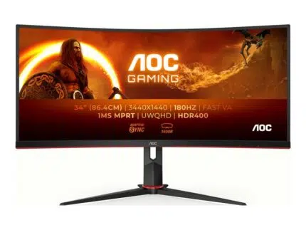 Monitorius AOC CU34G2XP/BK 34 ", VA, 180 Hz, 1 ms