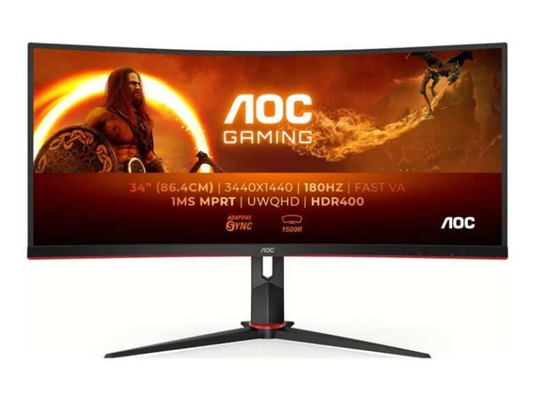 Monitorius AOC CU34G2XP/BK 34 ", VA, 180 Hz, 1 ms