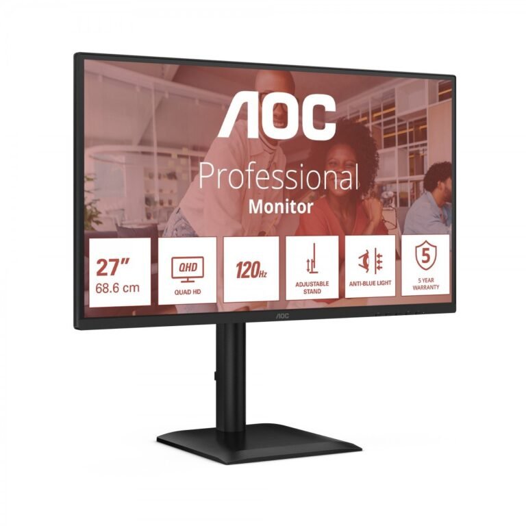 Monitors AOC Q27E4CV 27 ", IPS, QHD, 120 Hz, 4 ms