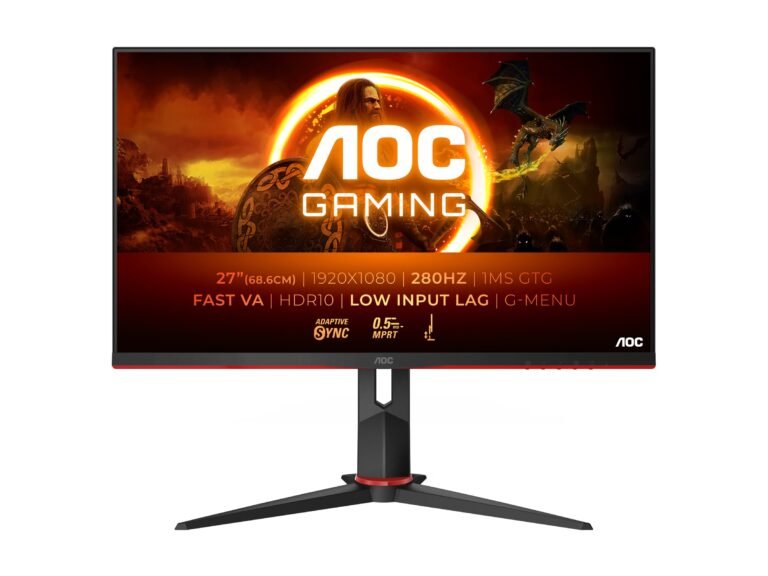 Monitors AOC 27G2ZN3/BK 27 collas, VA, FHD, 280 Hz, 1 ms