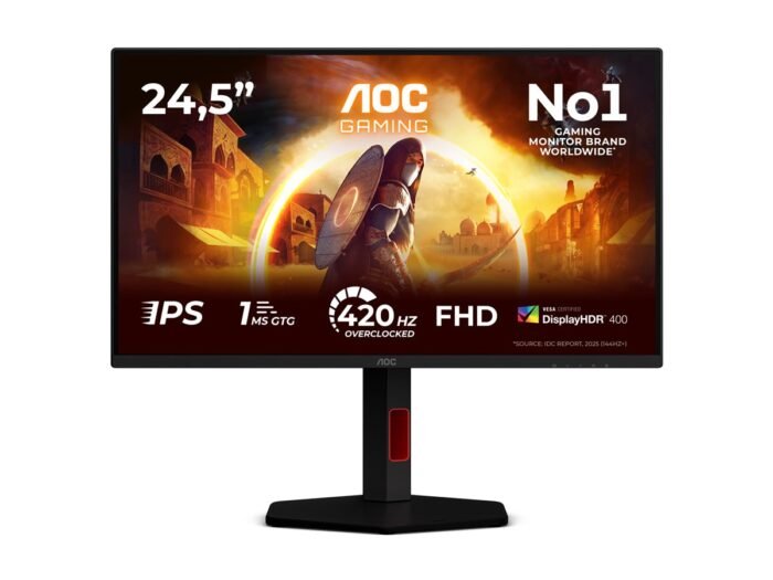 Monitors AOC 25G4KUR 25" Fast IPS, FHD, 420 Hz, 1 ms