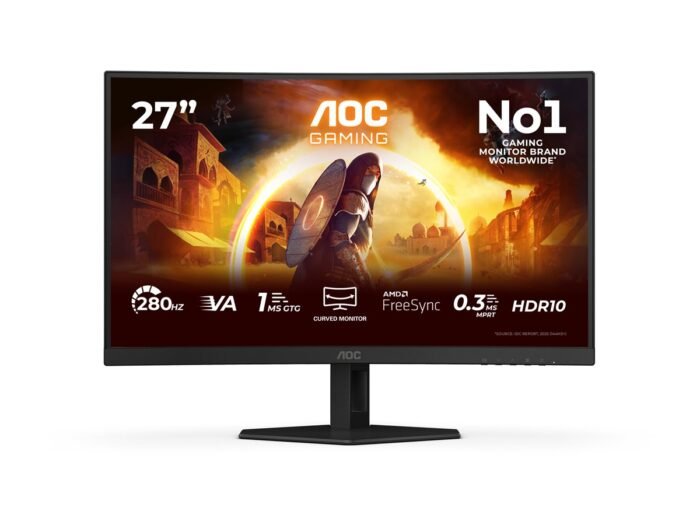 Monitorius AOC C27G4ZXE 27 " VA, FHD, 280 Hz, 0.3 ms