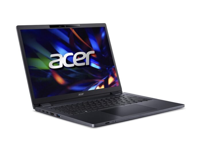 Acer TravelMate TMP414-53-TCO-52H8, 14", WUXGA, Intel Core i5-1335U, 16 GB DDR4, 512 GB SSD, Intel UHD Graphics, Windows 11 Pro, Melns