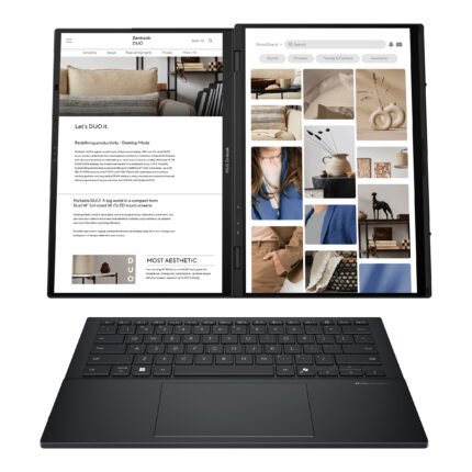 Asus | Zenbook Duo UX8406CA-QL287W | Inkwell Gray | 14" | OLED | Skārienekrāns | FHD | 1920 x 1200 pikseļi | Intel Core Ultra 7 | 255H | 16 GB | LPDDR5X | Cietvielas diska ietilpība 1000 GB | Intel Arc Graphics | Windows 11 Home | 802.11be | Bluetooth versija 5.4 | Tastatūras valoda ASV starptautiskā | Tastatūras apgaismojums | Garantija 24 mēneši | Akumulatora garantija 12 mēneši