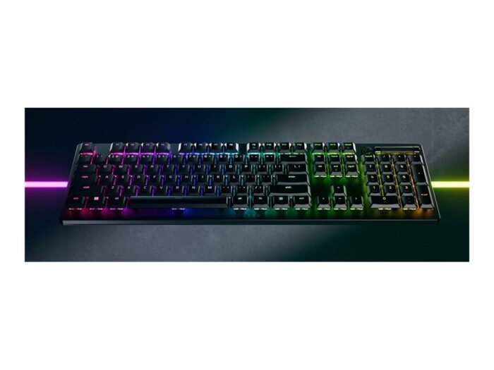 Bezvadų tastatūra Razer DeathStalker V2 Pro Gaming Keyboard, Bluetooth, RGB, Optical Switch, US, Melna