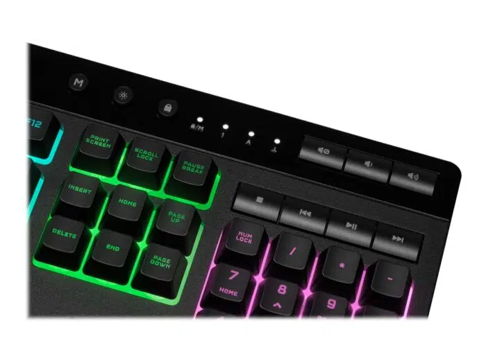 Tastatūra Corsair K55 RGB PRO RGB, Rubber Dome