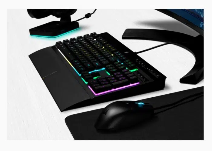 Tastatūra Corsair K55 RGB PRO RGB, Rubber Dome