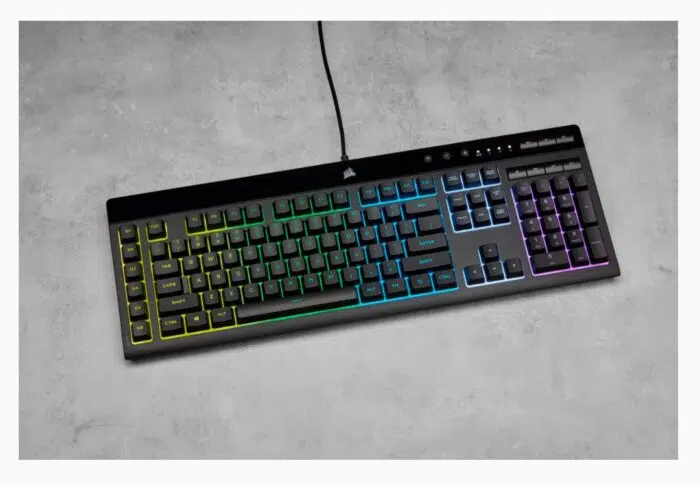 Tastatūra Corsair K55 RGB PRO RGB, Rubber Dome