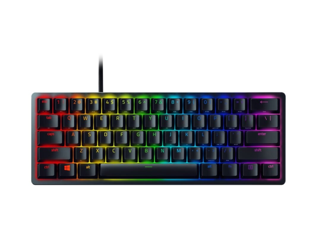 Tastatūra Razer Huntsman Mini 60% spēļu, Opto-Mechanical, RGB, NORD