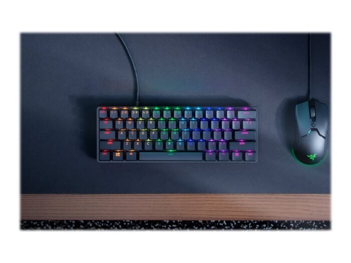 Tastatūra Razer Huntsman Mini 60% spēļu, Opto-Mechanical, RGB, NORD