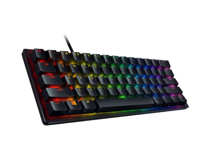 Tastatūra Razer Huntsman Mini 60% spēļu, Opto-Mechanical, RGB, NORD