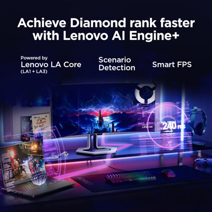 Lenovo Legion Pro 5 16IAX10, 16", WQXGA OLED, Intel Core Ultra 7 255HX, 32 GB DDR5, 1 TB SSD, GeForce RTX 5070 8 GB GDDR7, Windows 11 Home, Eclipse Black