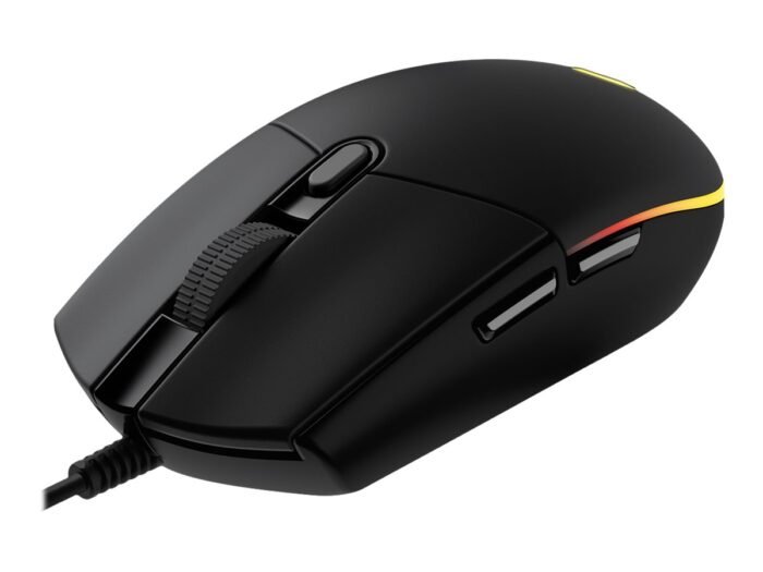 Logitech G102 LIGHTSYNC spēļu pele, vadu, USB, Melna