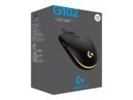 Logitech G102 LIGHTSYNC spēļu pele, vadu, USB, Melna