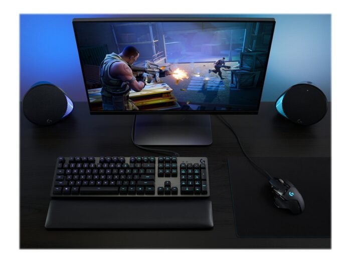 Logitech G502 spēļu pele, vadu, melna