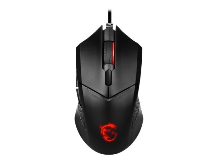 MSI Clutch GM08 spēļu pele, vadu, USB 2.0, Melna