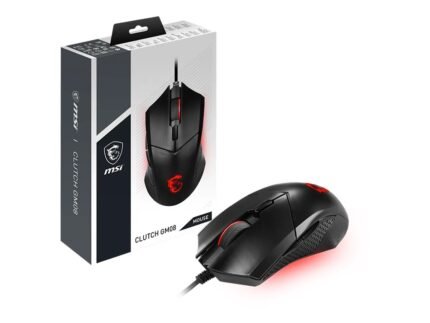 MSI Clutch GM08 žaidimų pelė, laidinė, USB 2.0, Black