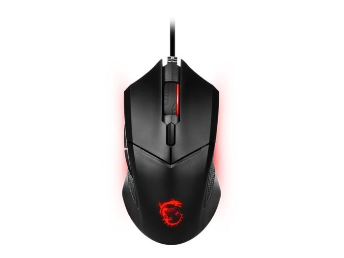 MSI Clutch GM08 žaidimų pelė, laidinė, USB 2.0, Black