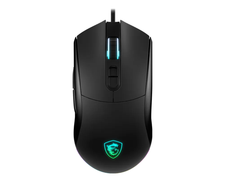 MSI FORGE GM320 spēļu pele, optiskā, vadu, 12800 DPI, USB 2.0, melna