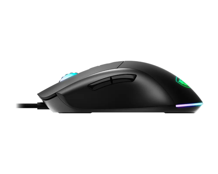 MSI FORGE GM320 spēļu pele, optiskā, vadu, 12800 DPI, USB 2.0, melna