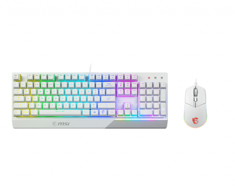 MSI Vigor GK30 COMBO WHITE, tastatūras un peles komplekts