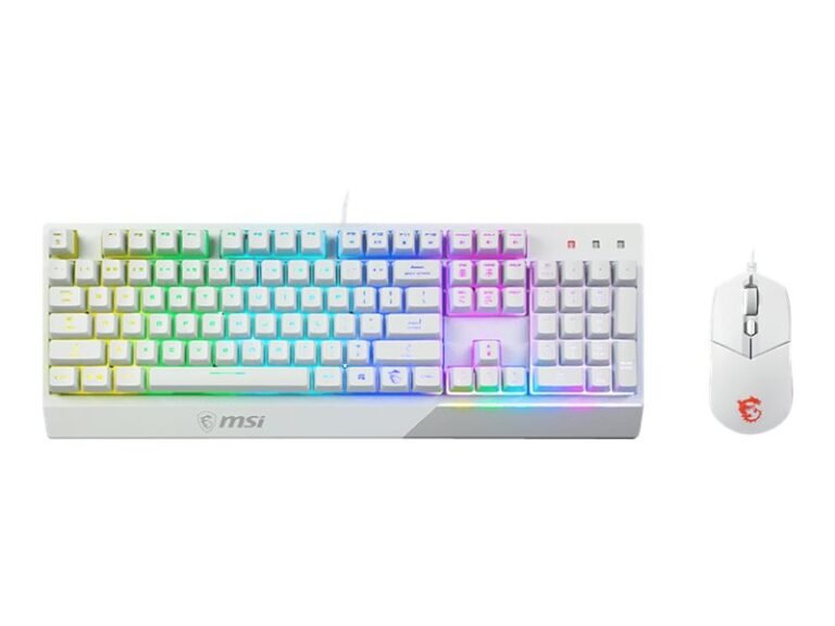 MSI Vigor GK30 COMBO WHITE, tastatūras un peles komplekts